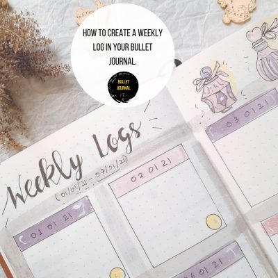 How to Create a Weekly Log in Your Bullet Journal.