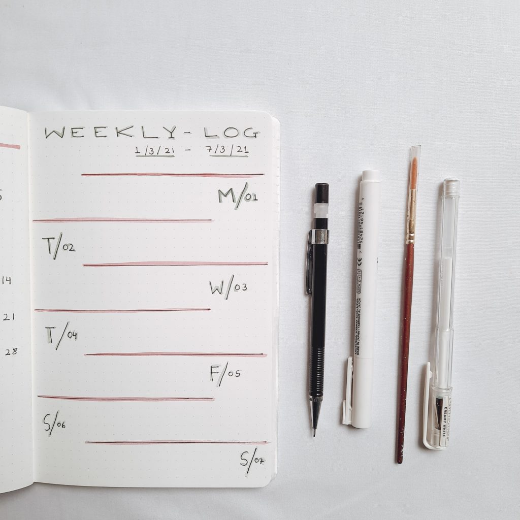 minimalist-weekly-log