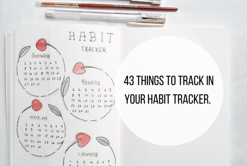 43 Things To Track In Your Habit Tracker